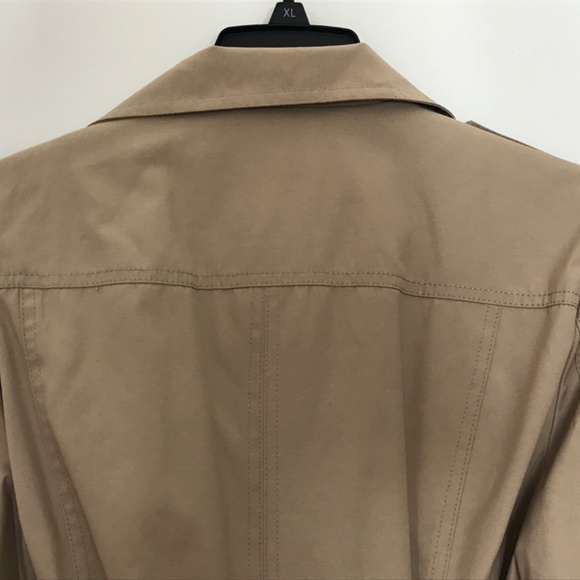 NWOT Guess Women’s Beige Contemporary Trench 3/4 Trench Jacket With Silky Lining - Picture 9 of 16